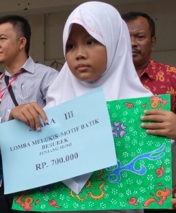 SDIT Al Hasanah Raih Juara 3 Lomba Melukis Batik Besurek