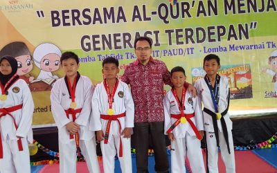 Taekwondo SDIT Al Hasanah Raih 5 Medali Emas