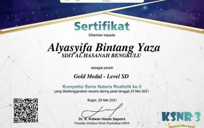 SDIT Al Hasanah 1 Bengkulu Raih Medali Emas KSNR 3 Se-Indonesia