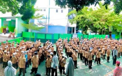 Hari Pertama Sekolah Pasca Idul Fitri, Ratusan Murid SDIT Al Hasanah 1 Ikuti Halalbihalal
