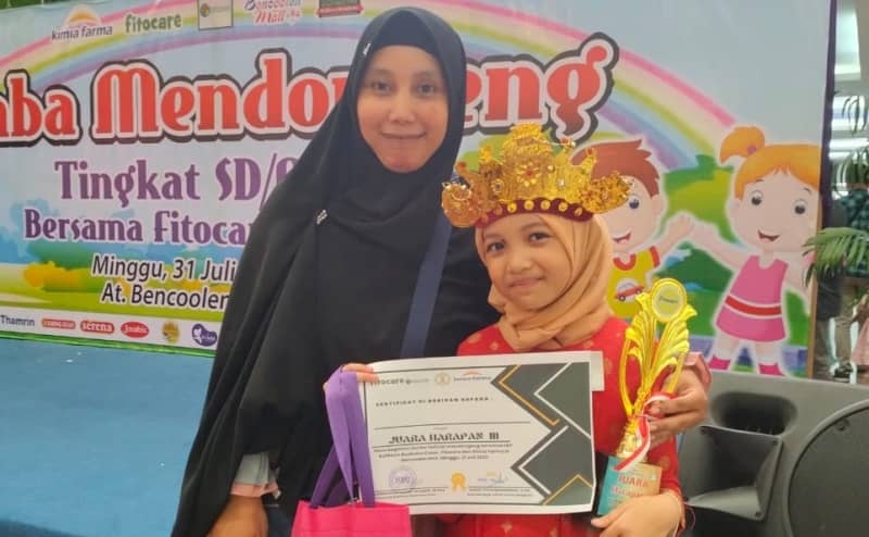 Siswa SDIT Al Hasanah 1 Raih Penghargaan di Ajang Lomba Mendongeng se-Kota Bengkulu