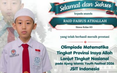 Dua Siswa SDIT Al Hasanah 1 Bengkulu Raih Emas IYF 2026 dan Melaju ke Nasional